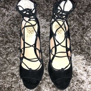 Vince Camuto lace up heels